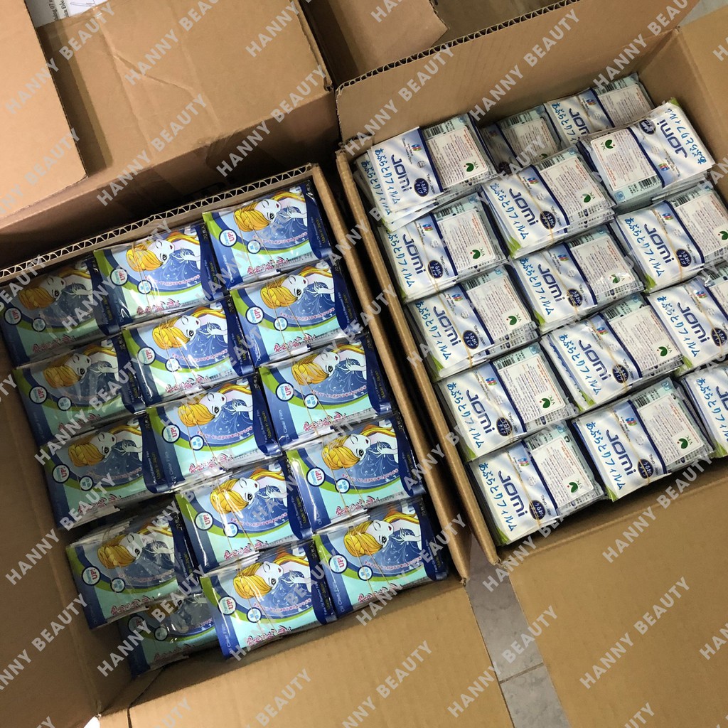 Combo 5 Gói Giấy Thấm Dầu, Phim Thấm Dầu Jomi Nhật Bản 70 tờ Oil Clear Film