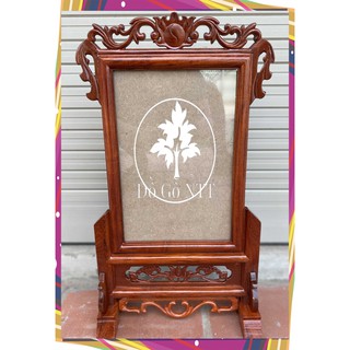Khung ảnh thờ đơn hoa lá tây-gỗ hương khung hình 1 ảnh thờ 5 cỡ ảnh 18x24/21x31/25x35/26x39/30x40