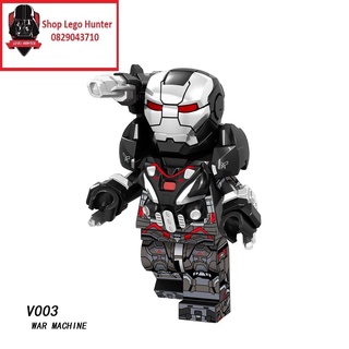 Xếp hình Minifigures Marvel Warmachine đồ chơi lắp ráp mô hình nhân vật siêu anh hùng V 003