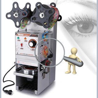 Máy dập cốc - máy ép miệng ly cuốn màng tự động