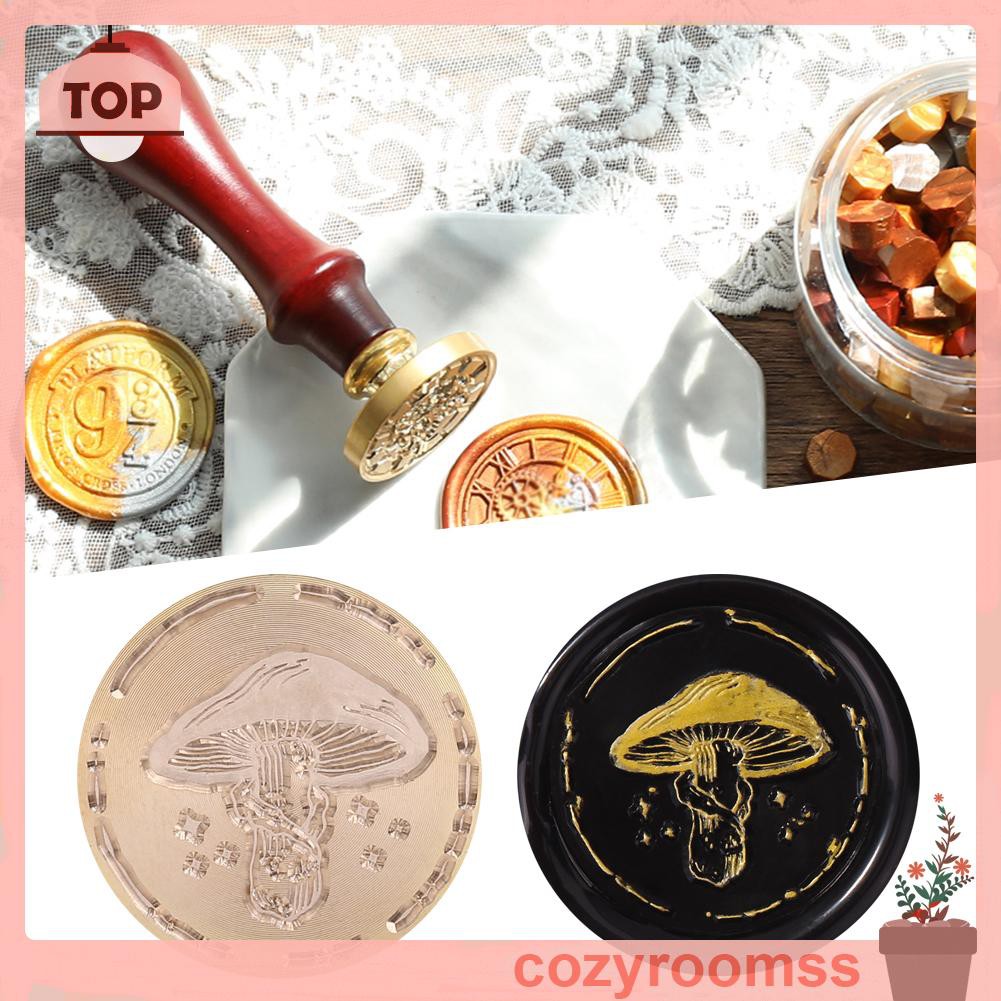 Đầu con dấu sáp hình tròn cổ xưa dùng trang trí scrapbooking thủ công DIY