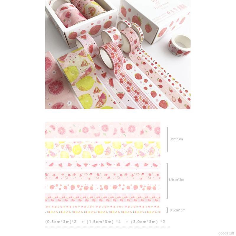 8 combination box and paper tape small fresh girl heart hand tape tape account diy decoration