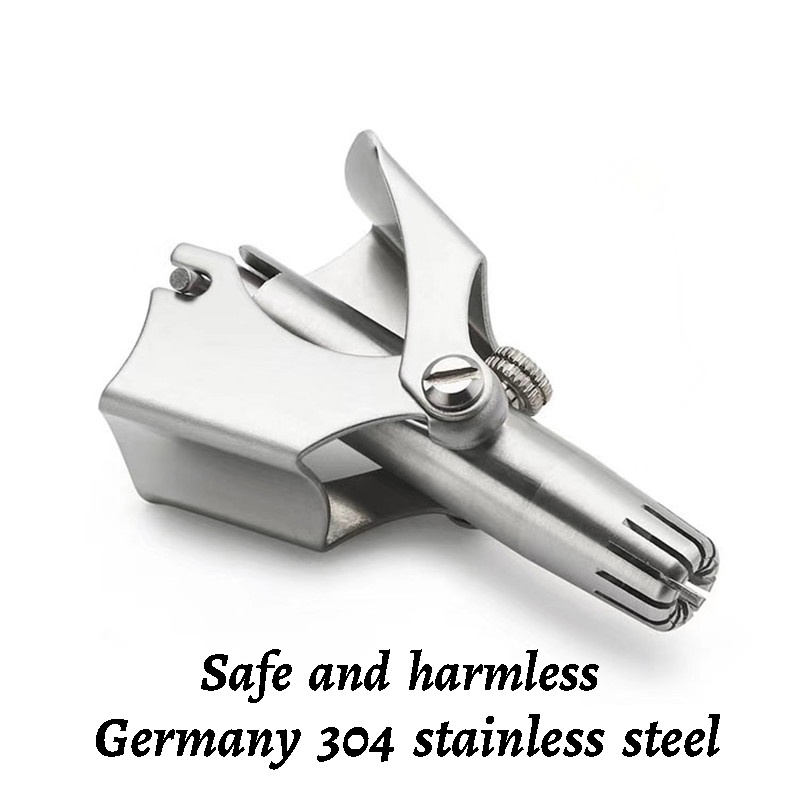 Dụng Cụ Tỉa Lông Mũi Thủ Công Bằng Thép Không Gỉ Có Thể Giặt Sạch Dành Cho Nam