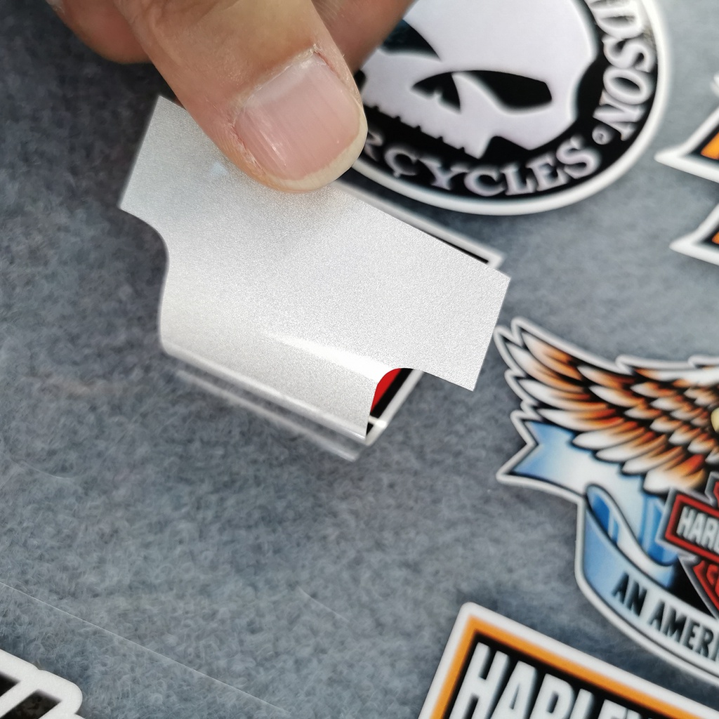 Nhãn dán phản quang họa tiết Harley-Davidson trang trí mũ bảo hiểm