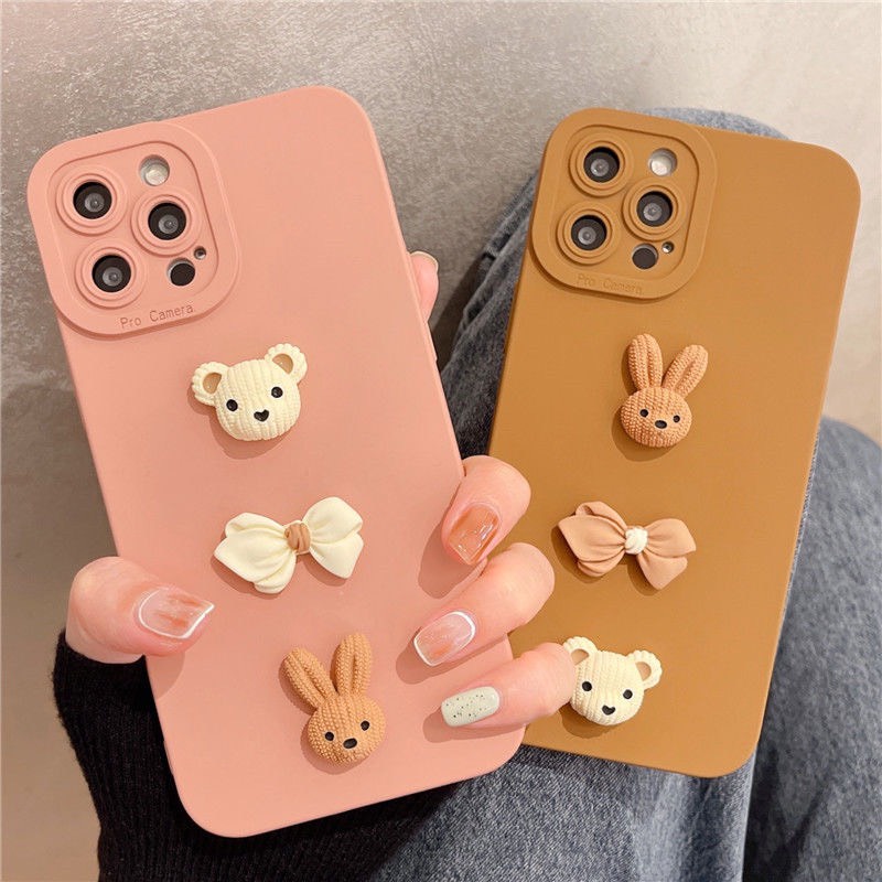 Ốp lưng iphone cạnh vuông bảo vệ camera Brown candy 7plus x xsmax 11 11promax 12 12pro 12promax 13 13pro 13promax DT13