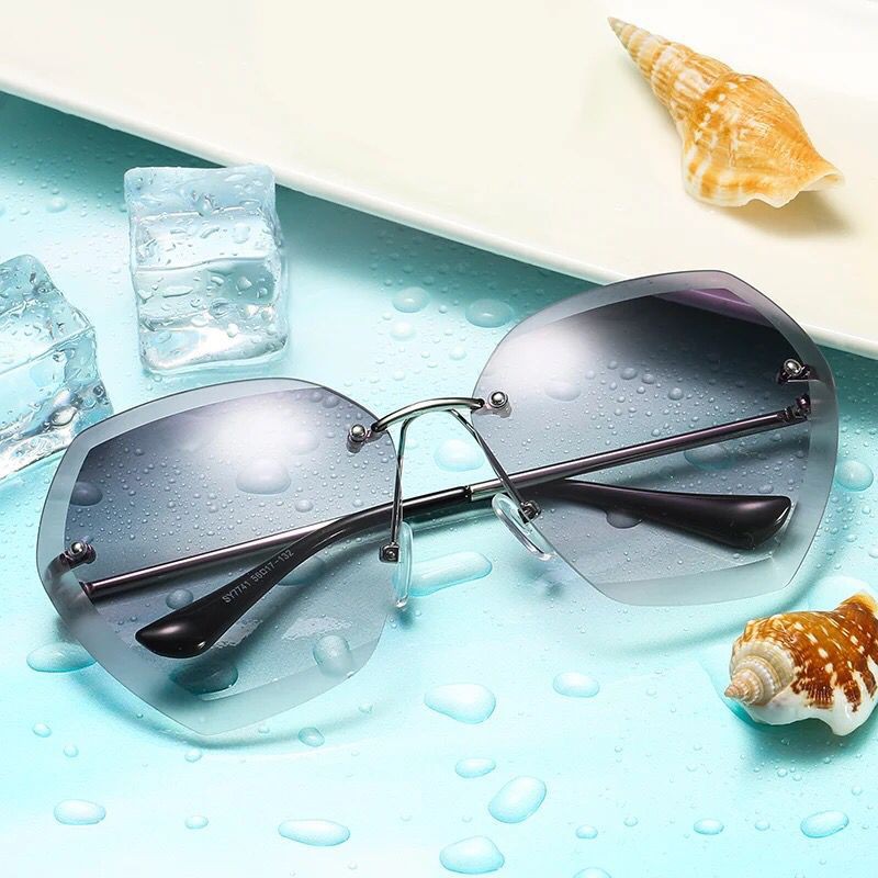 Kính Mát Không Gọng Màu Kẹo Gradient Thời Trang Cho Nữ | BigBuy360 - bigbuy360.vn