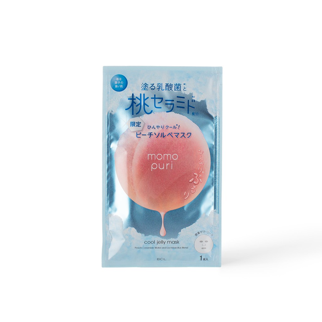 Hộp 4 Miếng Mặt Nạ Dưỡng Ẩm Hương Đào Momopuri Jelly Mask