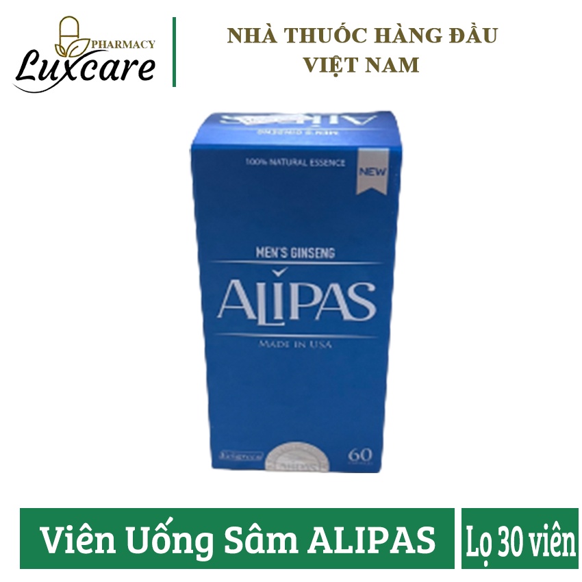 Viên Uống Sâm Alipas - Hỗ Trợ Cho Các Trường Hợp Yếu Sinh Lý - Hộp 60 viên - Luxcare