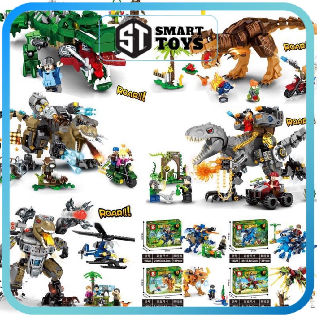 Lego khủng long, xếp hình lego độc đáo cho bé sáng tạo Smart Toy