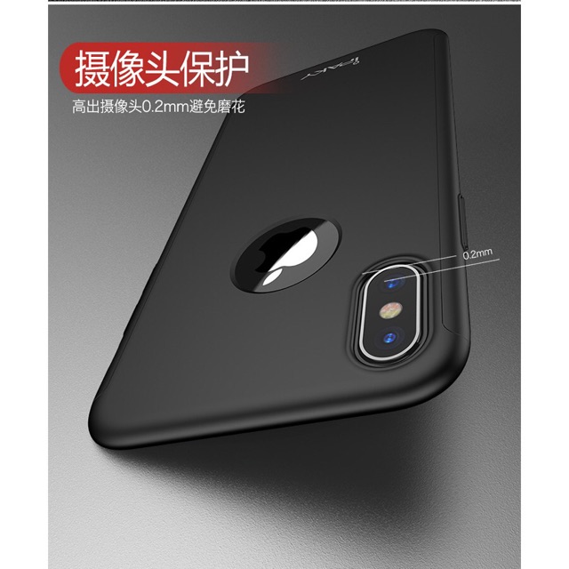 Iphone X - Ốp Cứng 2 Mảnh Chính Hãng Ipaky ( Tặng kèm dán cường lực mặt trước )