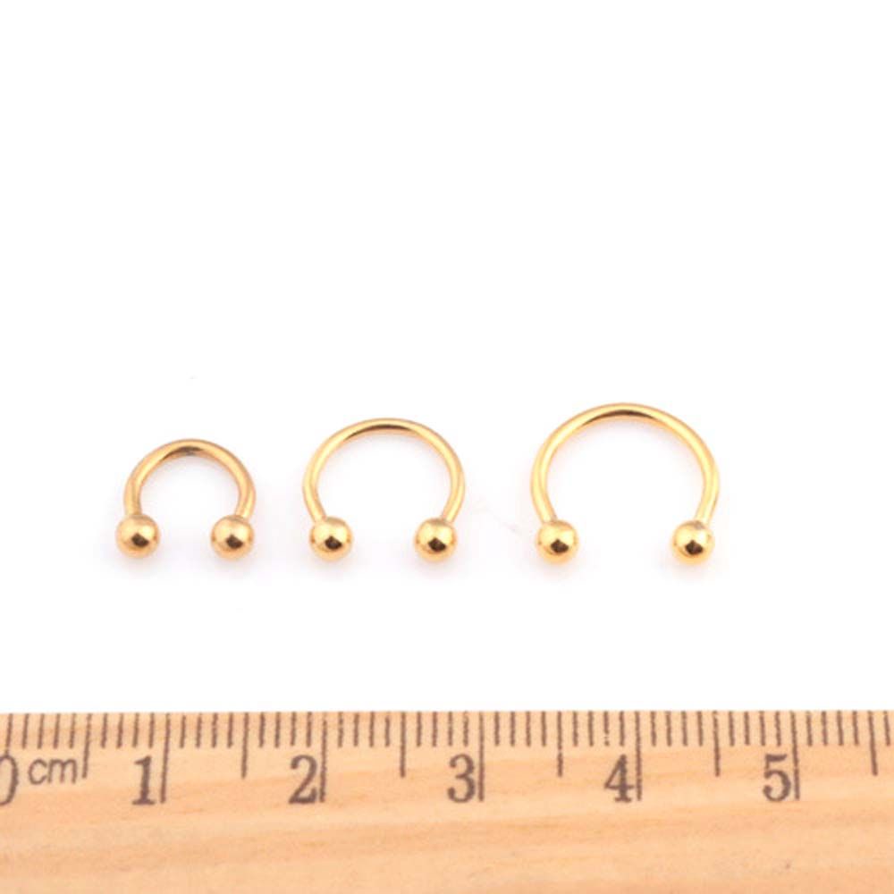 1 khuyên xỏ cơ thể hình tròn nhiều màu thời trang cho nữ