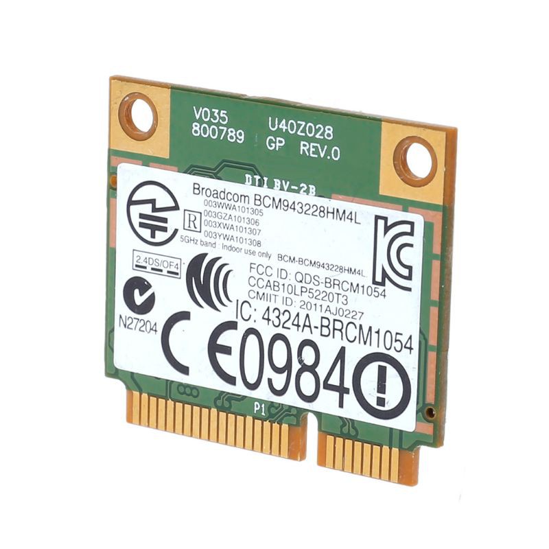 Card Wifi Không Dây Wili Bcm4322 802.11a / B / G / N Dual Band Mini Pci-e Dành Cho Dell