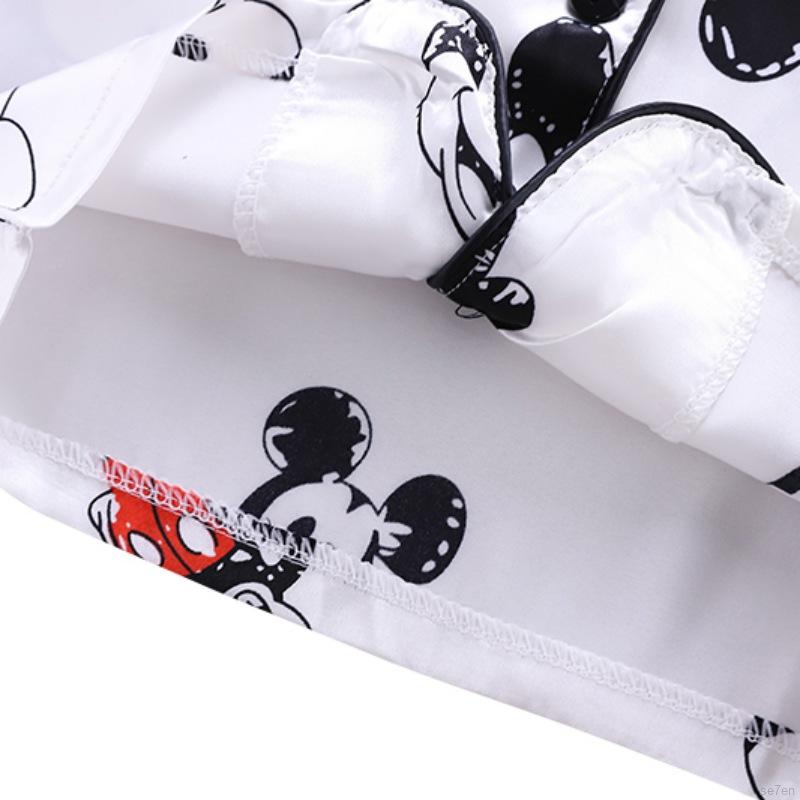 Set đồ ngủ dài tay họa tiết hoạt hình cho bé gái từ 1-6 tuổi