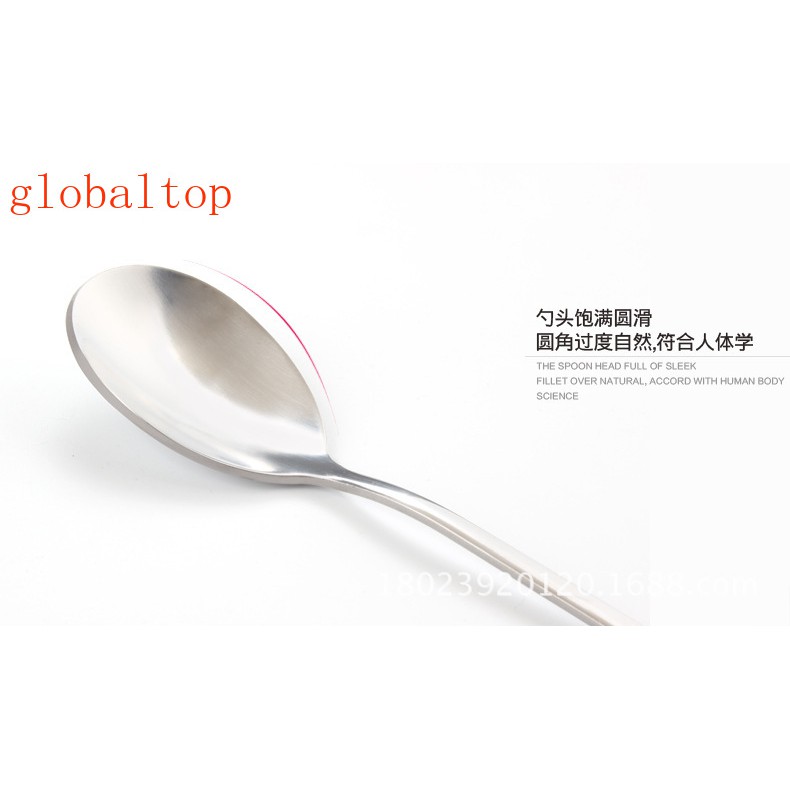 Thìa họa tiết trái tim rỗng tay cầm dài bằng thép không gỉ dùng khuấy trà cà phê món tráng miệng đồ ăn nhẹ