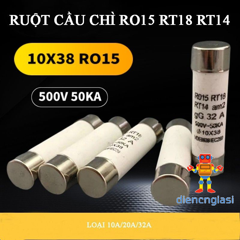 Ruột Cầu Chì Sứ Rt18 2A 3A 4A 5A 6A 10A 16A 20A 32A