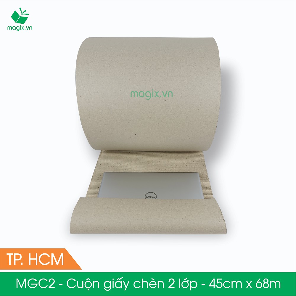 MGC2 - 45cm x 68m - Cuộn giấy chèn 2 lớp - Sóng B