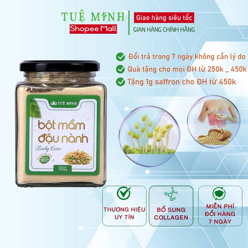 Bột mầm đậu nành TUỆ MINH 250 gram