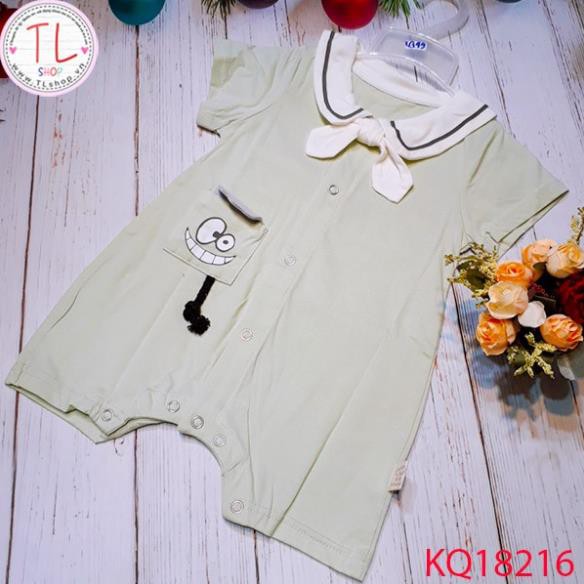 Thời Trang Trẻ Em -Bosysuit ngắn cổ thủy thủ đáng yêu – Quần Áo Bé Trai - Bộ Bé Trai - Quần Áo Bé Gái - Bộ Bé