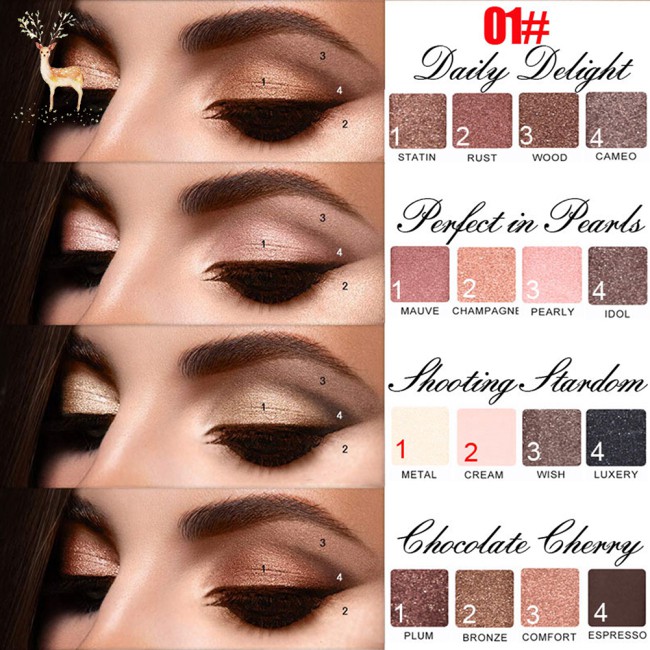 (Hàng Mới Về) Bảng Phấn Mắt 16 Màu Ánh Kim Cương Lấp Lánh Nhung Mịn Không Thấm Nước | BigBuy360 - bigbuy360.vn