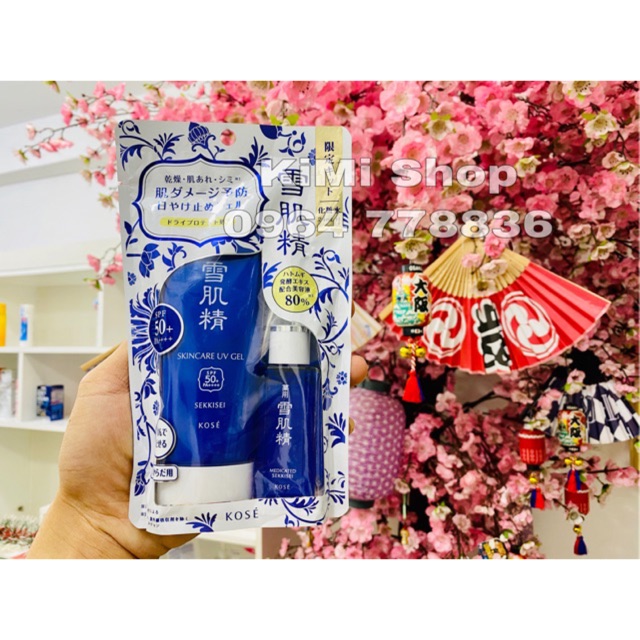 Kem chống nắng Kose Sekkisei Skincare UV Gel 90g | BigBuy360 - bigbuy360.vn