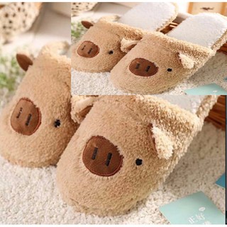 Combo 2 dép đi trong nhà hình heo cute