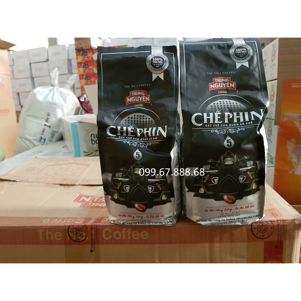 Cà Phê Rang Xay Trung Nguyên Chế Phin Loại 5 - Loại Gói 500gr