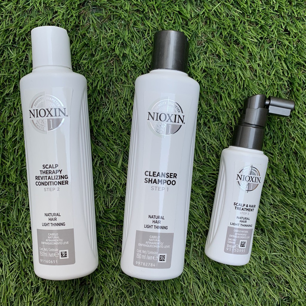 Bộ dầu gội Nioxin TrialKit chống rụng tóc System 1 150ml 2019 (Natural Hair)