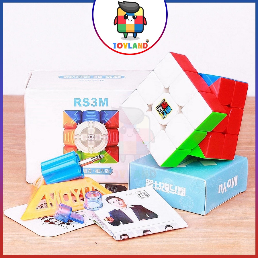 Rubik 3x3 RS3M 2020 Stickerless Có Nam Châm Rubic RS3 M MoYu MeiLong 3 Tầng Rubic 3x3x3 Đồ Chơi Lắp Ráp Xếp Hình