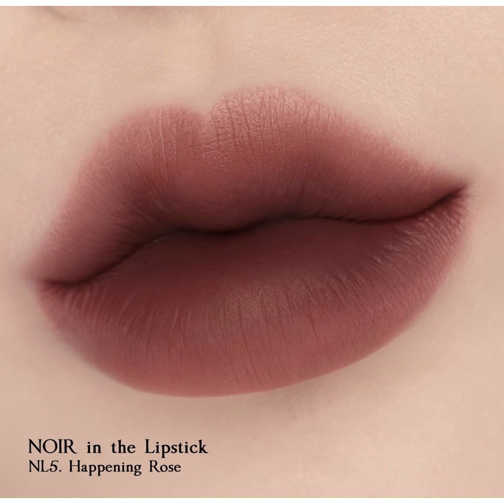 Son Thỏi Lì, Lên Màu Chuẩn, Mịn Mượt Nhẹ Môi Merzy Noir In The Lipstick 3.3g