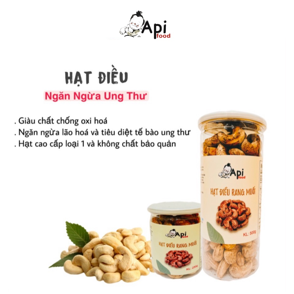 Hạt Điều A Cồ Rang Muối Sấy Củi Thơm Ngon 500gr
