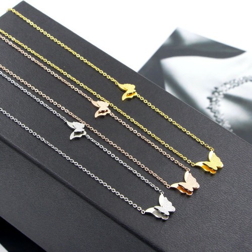 Dây Chuyền Bướm Cát Titan Ko Đen TT 3097