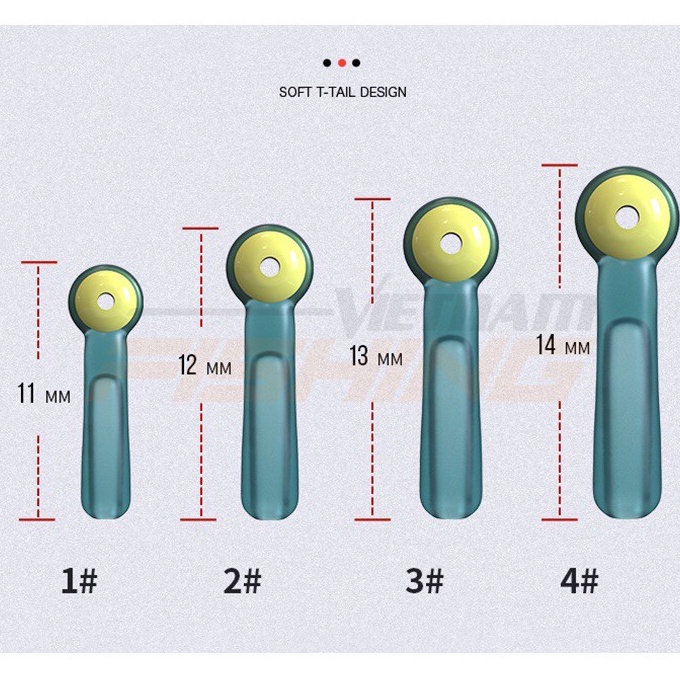 Ghim Phao Câu Đài Silicone -  Ghim Phao Cứng Handing
