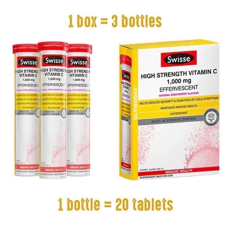 Viên sủi bổ sung C Swisse Úc