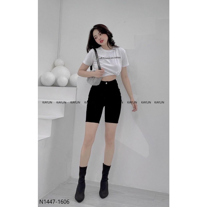 Quần Jeans Ngố Lửng Dáng Ôm,Quần Nữ Jean Ngố Bò Lửng Cạp Cao Co Giãn, Form Ôm Eo Siêu Xinh Siêu Hottrend
