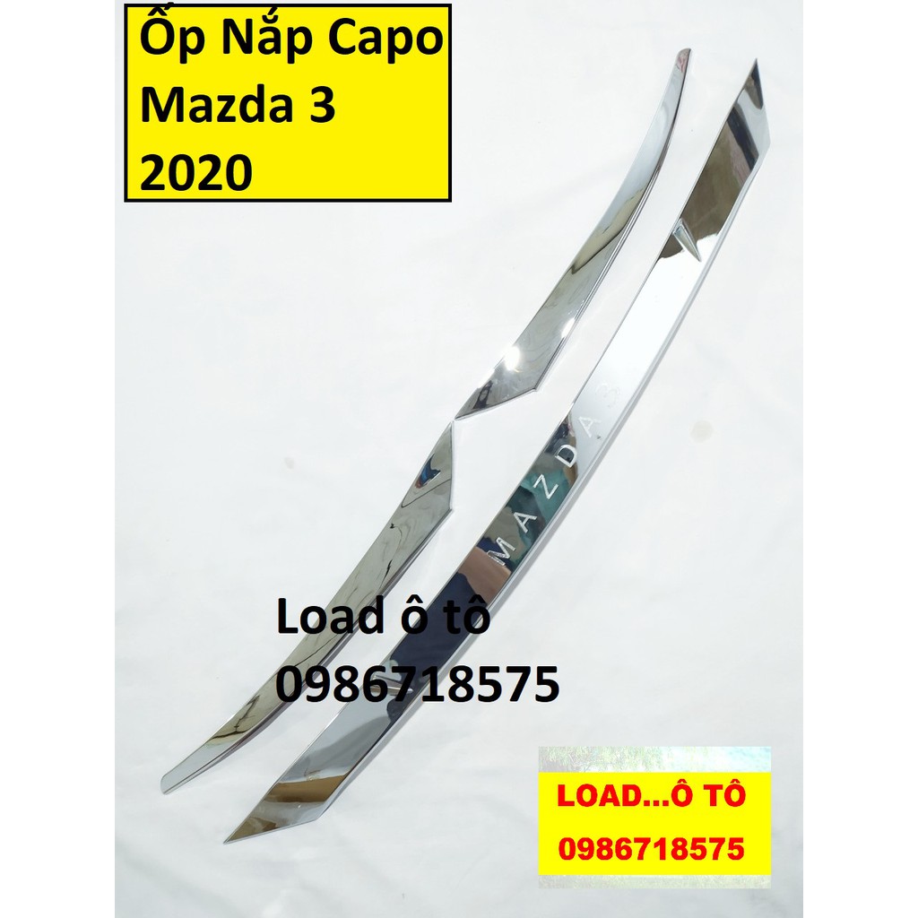 Ốp Nắp Cappo Mazda 3 2020-2021 Mạ Crom Cao Cấp