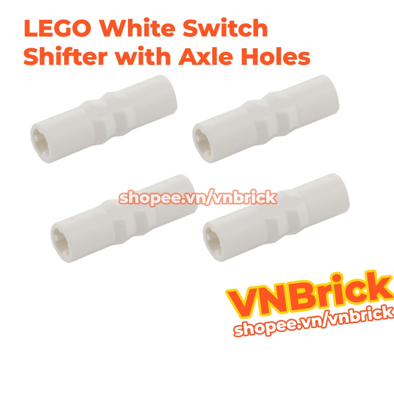 Phụ Kiện LEGO Technic White Switch Shifter with Axle Holes ID 6276052 49136