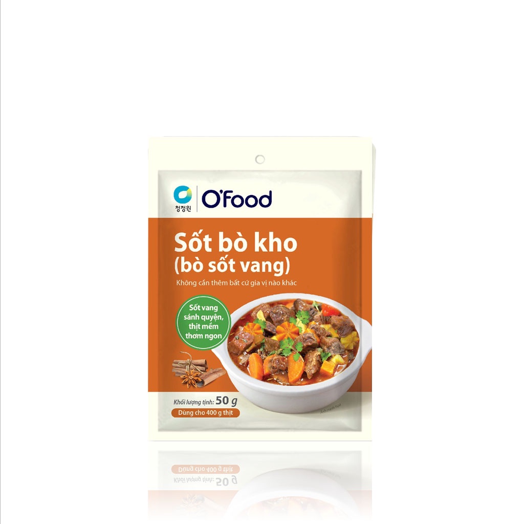 Sốt Bò Kho, Bò Sốt Vang O'food Gói 50g (Dùng Cho 400G Thịt)