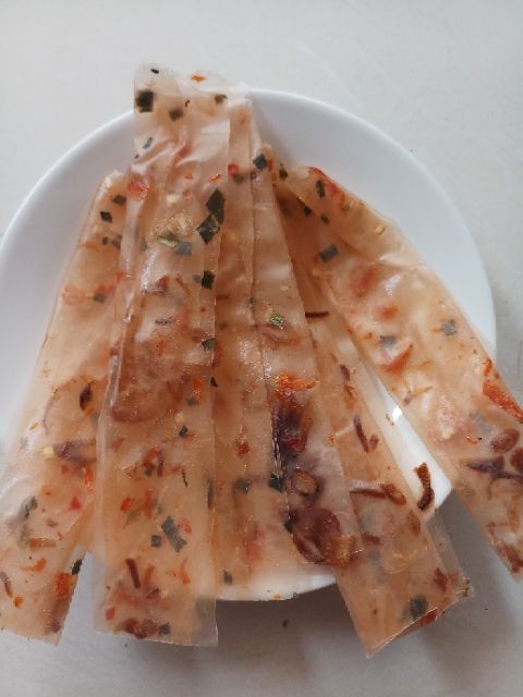 Bánh tráng dẻo tôm cuốn hành phi bịch 6 miếng
