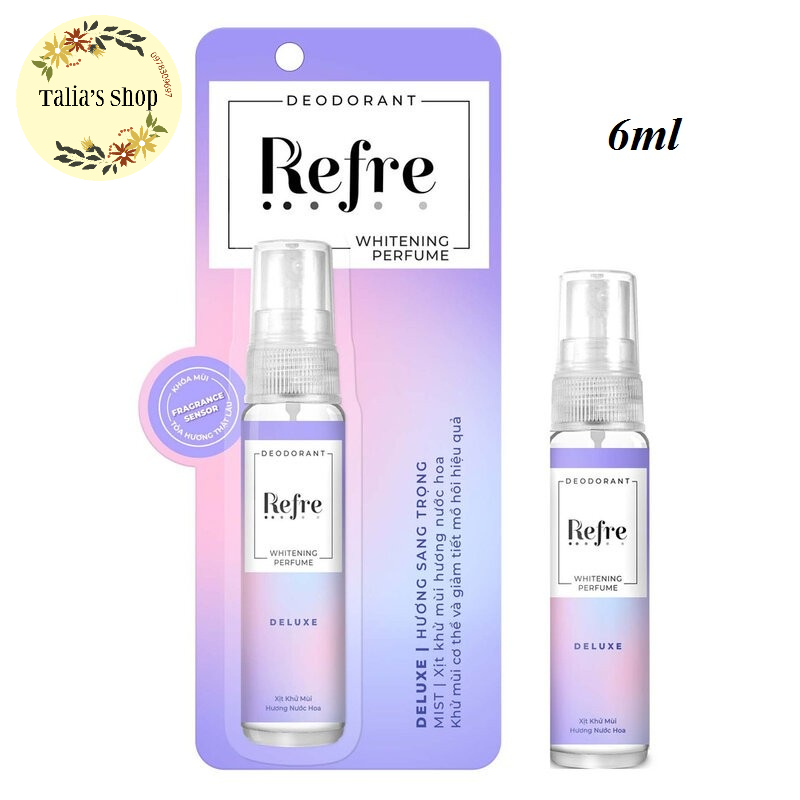 (6ml) Xịt khử mùi Refre trà xanh 6ml