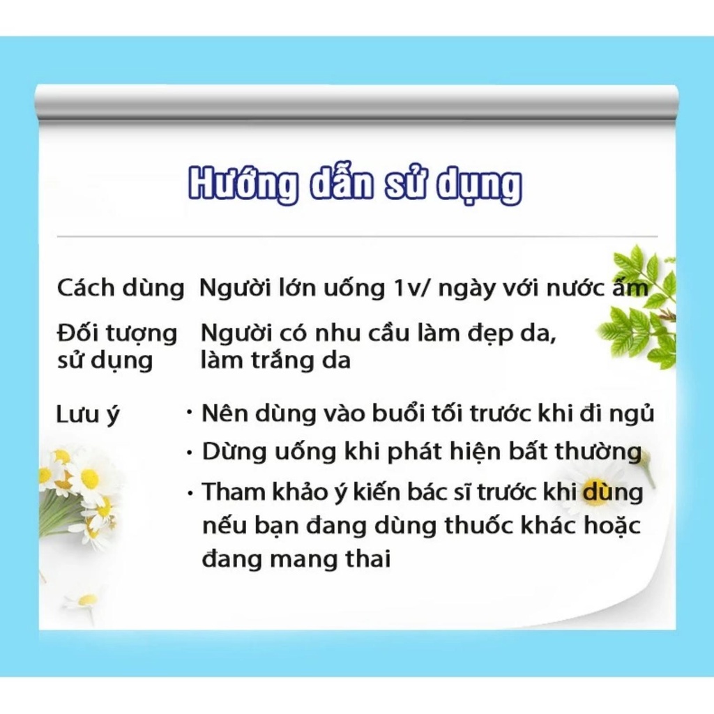 Viên uống trắng da DHC Nhật Bản Adlay Extract 30 Ngày