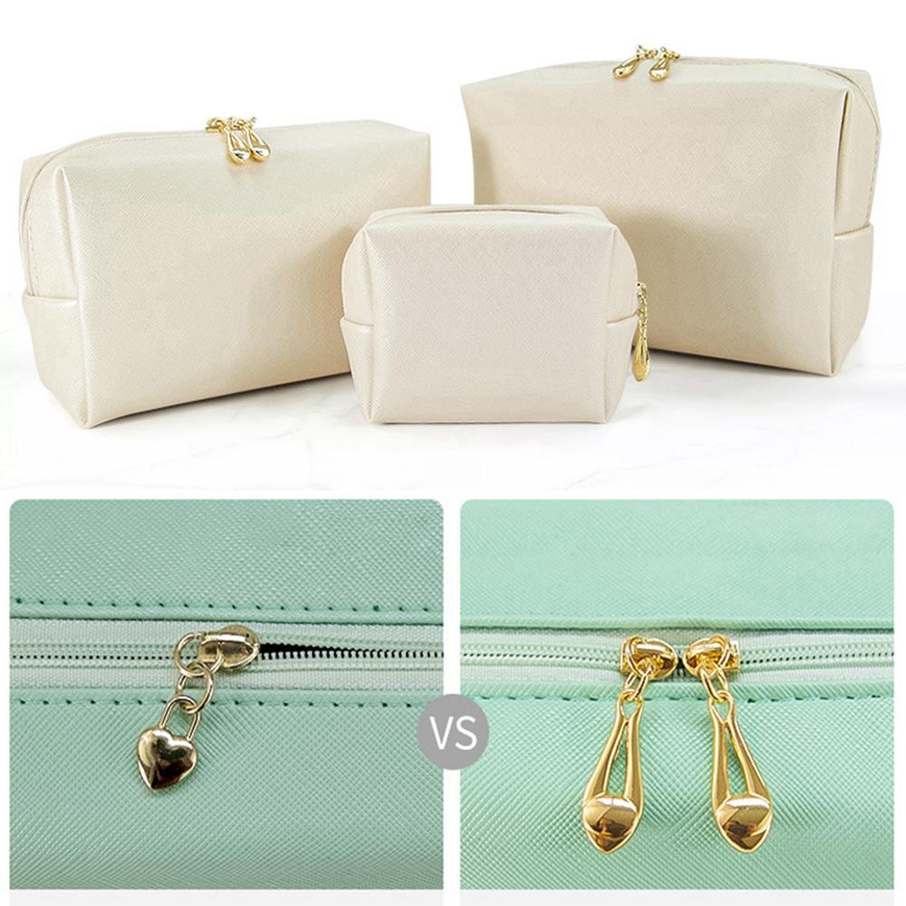 UUMIR Túi Đựng Mỹ Phẩm Màu Kẹo Trong Suốt Có Dây Kéo Ốp