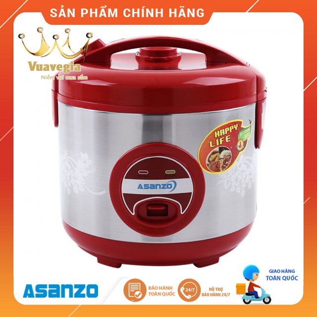 Nồi cơm điện Asanzo RC-12AR 1.2L