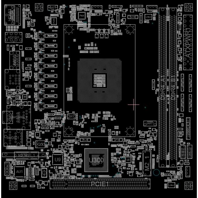 Sơ đồ mạch Boardview Asrock B550M-ITX AC rev 1.03 B550M ITX AC dùng cho thợ sửa chữa