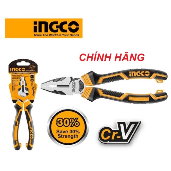 ĐỒ NGHỀ INGCO Kềm răng cao cấp 7inch~9.5inch HHCP28180 - HHCP28200 - HHCP28240 (Cam kết Chính Hãng 100%)