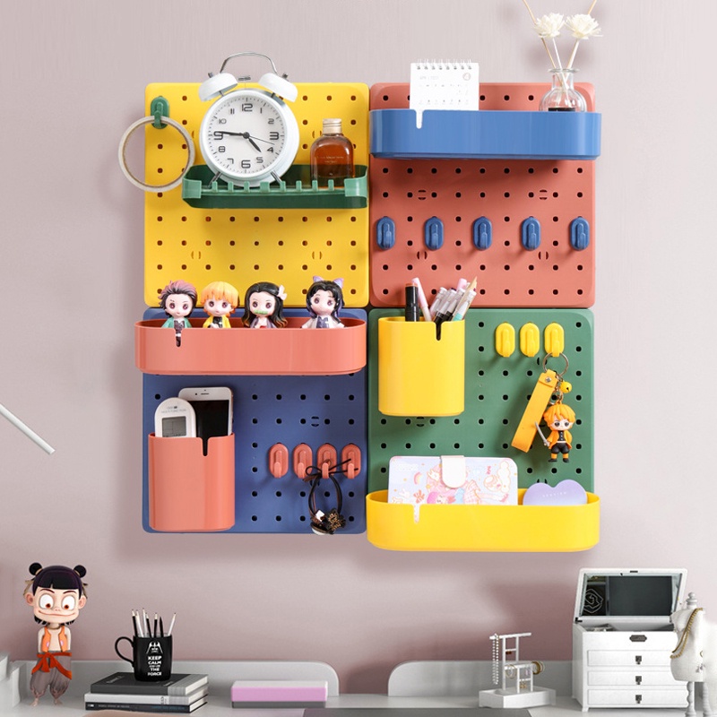 Kệ Gắn Tường Không Cần Khoan Hình Tròn/Tròn Dùng Để Treo Đồ