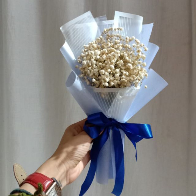 Bó hoa baby khô size mini làm quà tặng, decor chụp ảnh