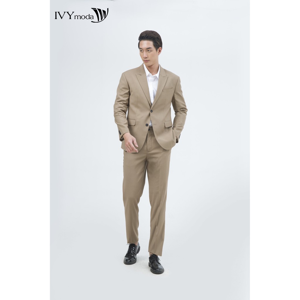Quần dài nam dáng Slim Fit IVY moda MS 22E2253