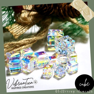 Pha lê Swarovski Khối Vuông 4-8mm