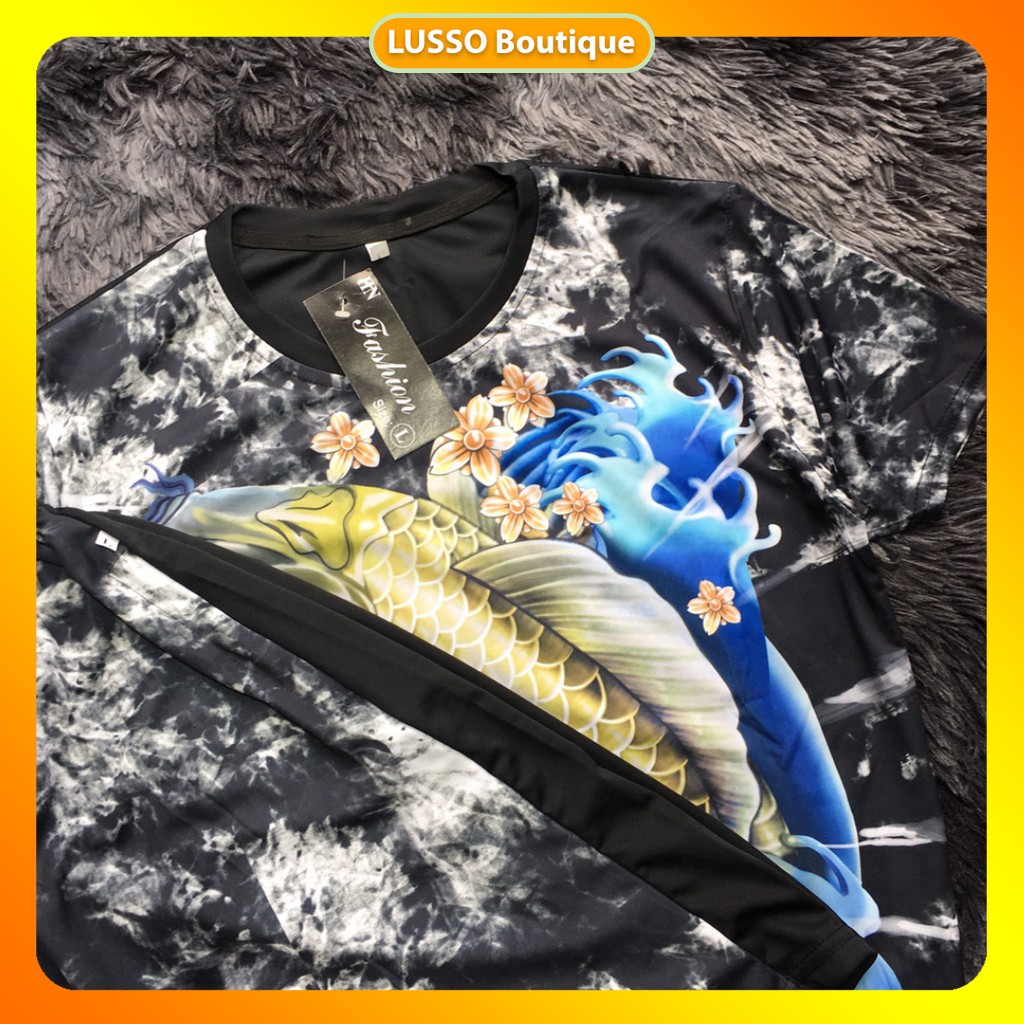 [FreeShip] Đồ bộ Nam hè in CÁ CHÉP 3D Cao cấp, Bộ hè Nam, phong cách, co dãn thoáng mát . | BigBuy360 - bigbuy360.vn