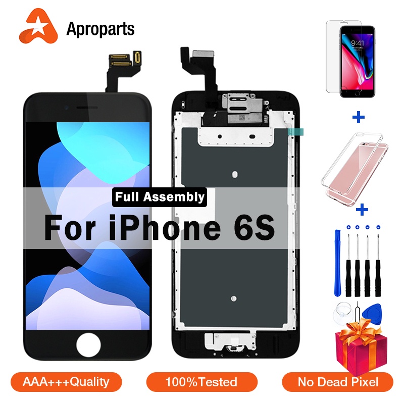 Dành Cho iPhone 6S 7 8 Màn Hình Hiển Thị Màn Hình Cảm Ứng Hoàn Chỉnh Màn Hình LCD Hội Nút Home Camera Trước AAA+++